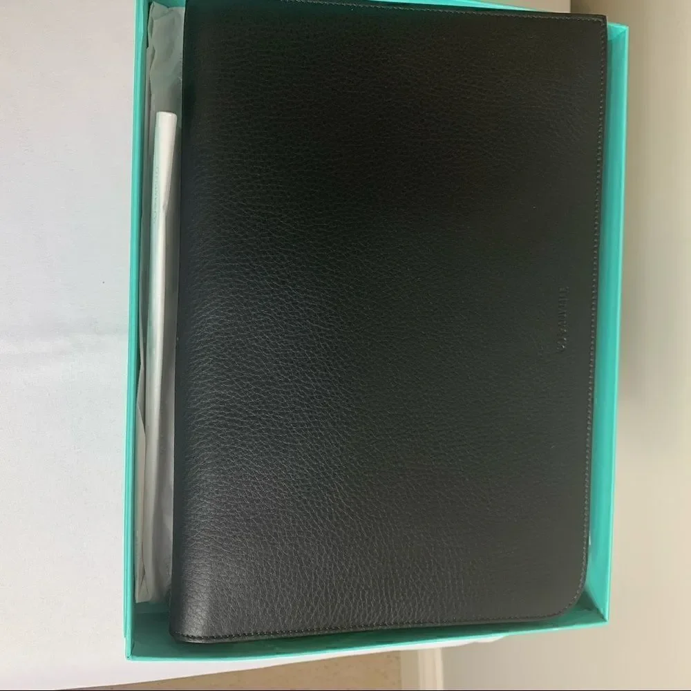 Tiffany & Co. Leather Clutch - Black - New